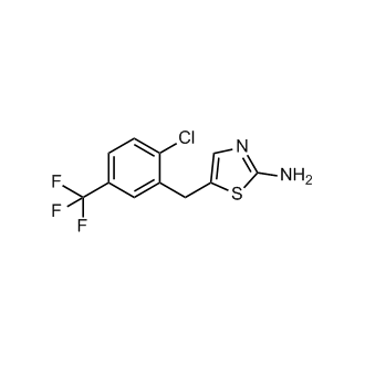 5-{[2-chloro-5-(trifluoromethyl)phenyl]methyl}-1,3-thiazol-2-amine