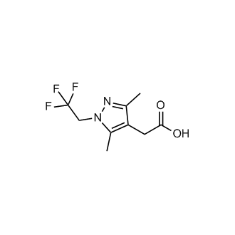 2-[3,5-dimethyl-1-(2,2,2-trifluoroethyl)-1h-pyrazol-4-yl]acetic acid