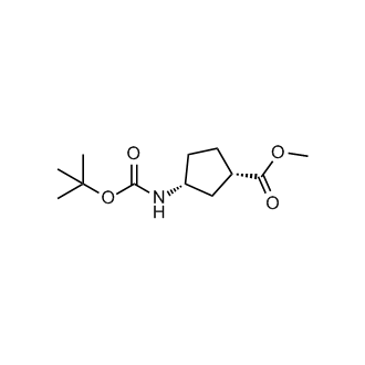 rel-Methyl (1R,3S)-3-[[(1,1-dimethylethoxy)carbonyl]amino]cyclopentanecarboxylate