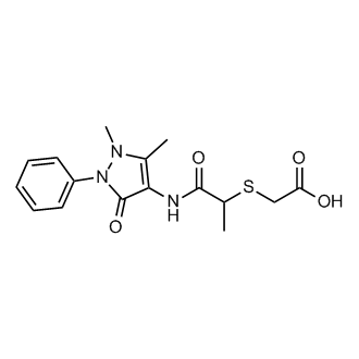 2-({1-[(1,5-dimethyl-3-oxo-2-phenyl-2,3-dihydro-1h-pyrazol-4-yl)carbamoyl]ethyl}sulfanyl)acetic acid