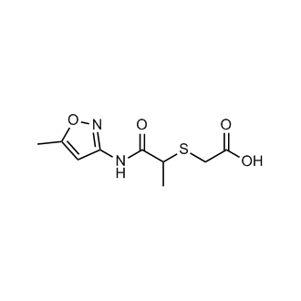 2-({1-[(5-methyl-1,2-oxazol-3-yl)carbamoyl]ethyl}sulfanyl)acetic acid