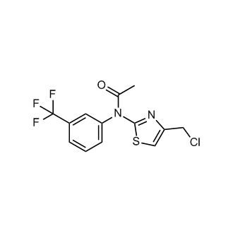 n-[4-(chloromethyl)-1,3-thiazol-2-yl]-n-[3-(trifluoromethyl)phenyl]acetamide
