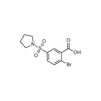 2-Bromo-5-(pyrrolidine-1-sulfonyl)benzoic acid