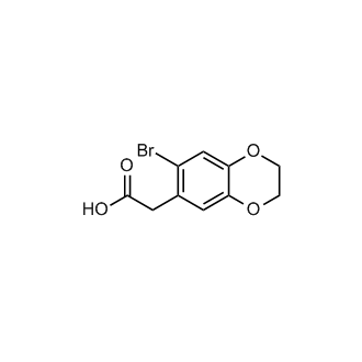 2-(7-Bromo-2,3-dihydro-1,4-benzodioxin-6-yl)acetic acid