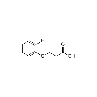 3-[(2-fluorophenyl)sulfanyl]propanoic acid