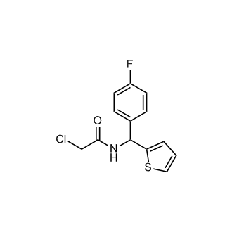 2-Chloro-n-[(4-fluorophenyl)(thiophen-2-yl)methyl]acetamide