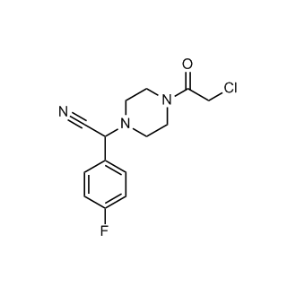 2-[4-(2-chloroacetyl)piperazin-1-yl]-2-(4-fluorophenyl)acetonitrile