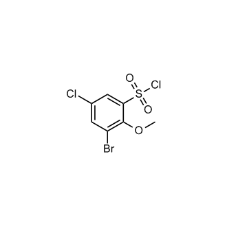 3-Bromo-5-chloro-2-methoxybenzene-1-sulfonyl chloride