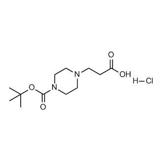 3-{4-[(tert-butoxy)carbonyl]piperazin-1-yl}propanoic acid hydrochloride