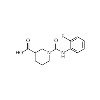 1-[(2-fluorophenyl)carbamoyl]piperidine-3-carboxylic acid