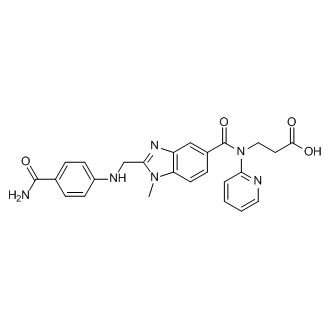 3-(2-(((4-Carbamoylphenyl)amino)methyl)-1-methyl-N-(pyridin-2-yl)-1H-benzo[d]imidazole-5-carboxamido)propanoic acid (Dabigatran Impurity)