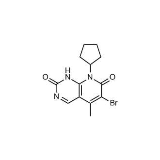6-Bromo-8-cyclopentyl-2-hydroxy-5-methylpyrido[2,3-d]pyrimidin-7(8H)-one (Palbociclib Impurity)