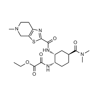 Ethyl 2-(((1S,2R,4S)-4-(dimethylcarbamoyl)-2-(5-methyl-4,5,6,7-tetrahydrothiazolo[5,4-c]pyridine-2-carboxamido)cyclohexyl)amino)-2-oxoacetate (Edoxaban Impurity)