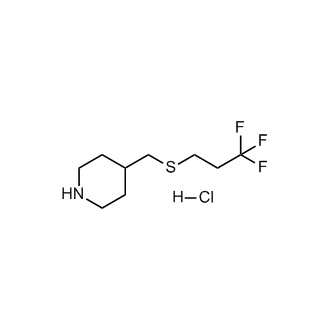 4-(((3,3,3-Trifluoropropyl)thio)methyl)piperidine hydrochloride