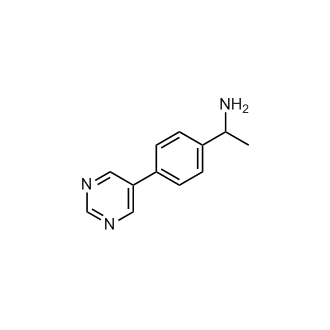1-[4-(pyrimidin-5-yl)phenyl]ethan-1-amine