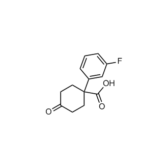 1-(3-Fluorophenyl)-4-oxocyclohexane-1-carboxylic acid