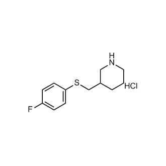 3-(((4-Fluorophenyl)thio)methyl)piperidine hydrochloride