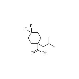 4,4-Difluoro-1-isobutylcyclohexane-1-carboxylic acid