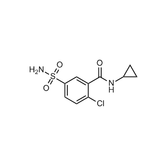 2-Chloro-N-cyclopropyl-5-sulfamoylbenzamide