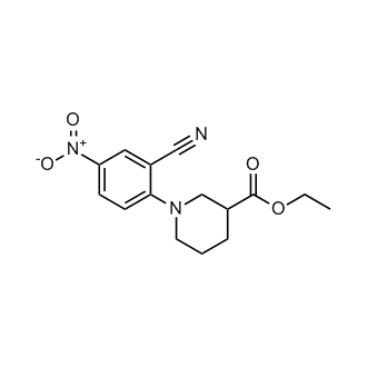 Ethyl 1-(2-cyano-4-nitrophenyl)piperidine-3-carboxylate