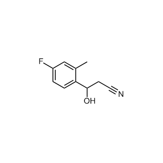 3-(4-Fluoro-2-methylphenyl)-3-hydroxypropanenitrile