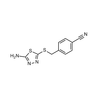 4-{[(5-amino-1,3,4-thiadiazol-2-yl)sulfanyl]methyl}benzonitrile