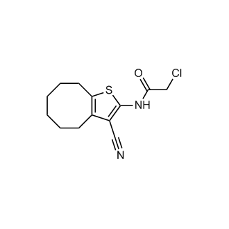 2-Chloro-N-(3-cyano-4,5,6,7,8,9-hexahydrocycloocta[b]thiophen-2-yl)acetamide