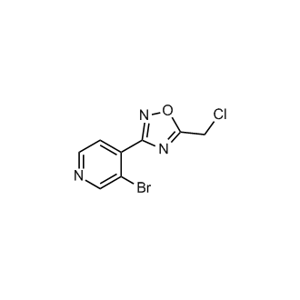 3-(3-Bromopyridin-4-yl)-5-(chloromethyl)-1,2,4-oxadiazole