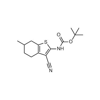 Tert-butyl (3-cyano-6-methyl-4,5,6,7-tetrahydrobenzo[b]thiophen-2-yl)carbamate