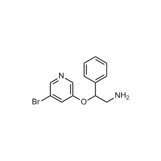 2-((5-Bromopyridin-3-yl)oxy)-2-phenylethan-1-amine