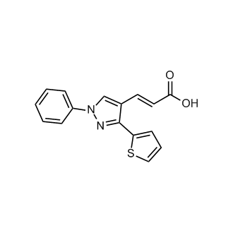 3-(1-Phenyl-3-(thiophen-2-yl)-1H-pyrazol-4-yl)acrylic acid