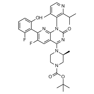 (3S)-tert-Butyl 4-(6-fluoro-7-(2-fluoro-6-hydroxyphenyl)-1-(2-isopropyl-4-methylpyridin-3-yl)-2-oxo-1,2-dihydropyrido[2,3-d]pyrimidin-4-yl)-3-methylpiperazine-1-carboxylate