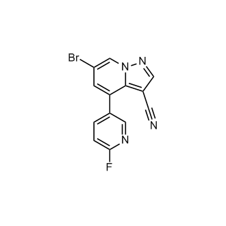 6-Bromo-4-(6-fluoropyridin-3-yl)pyrazolo[1,5-a]pyridine-3-carbonitrile