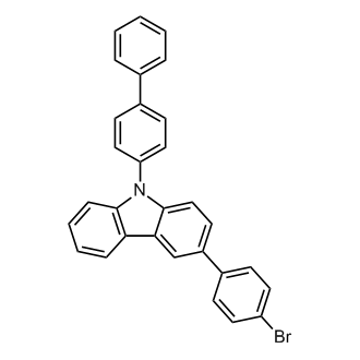 9-([1,1'-Biphenyl]-4-yl)-3-(4-bromophenyl)-9H-carbazole