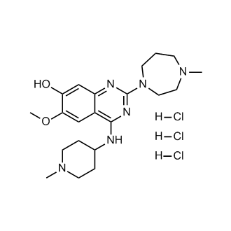 6-Methoxy-2-(4-methyl-1,4-diazepan-1-yl)-4-((1-methylpiperidin-4-yl)amino)quinazolin-7-ol (trihydrochloride)