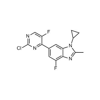 6-(2-Chloro-5-fluoropyrimidin-4-yl)-1-cyclopropyl-4-fluoro-2-methyl-1H-benzo[d]imidazole