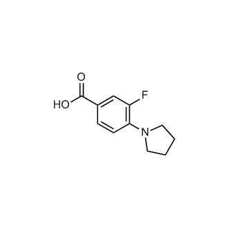 3-Fluoro-4-(pyrrolidin-1-yl)benzoic acid