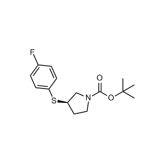 Tert-butyl (R)-3-((4-fluorophenyl)thio)pyrrolidine-1-carboxylate