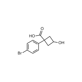 1-(4-Bromophenyl)-3-hydroxycyclobutane-1-carboxylic acid