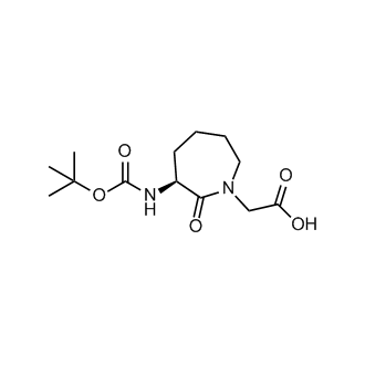 (S)-2-(3-((tert-butoxycarbonyl)amino)-2-oxoazepan-1-yl)acetic acid