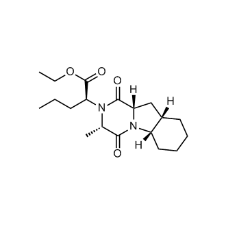 (S)-Ethyl 2-((3S,5aS,9aS,10aS)-3-methyl-1,4-dioxodecahydropyrazino[1,2-a]indol-2(1H)-yl)pentanoate (Perindopril Impurity)