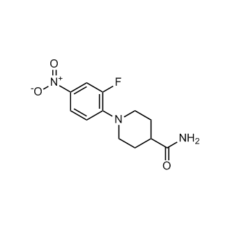 1-(2-Fluoro-4-nitrophenyl)piperidine-4-carboxamide