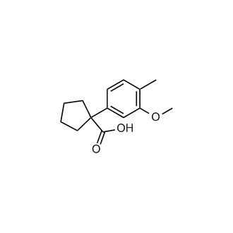 1-(3-Methoxy-4-methylphenyl)cyclopentane-1-carboxylic acid