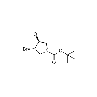 rel-tert-Butyl (3S,4S)-3-bromo-4-hydroxypyrrolidine-1-carboxylate