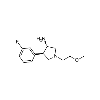 (3S,4R)-4-(3-fluorophenyl)-1-(2-methoxyethyl)pyrrolidin-3-amine