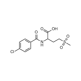 2-(4-Chlorobenzamido)-4-(methylsulfonyl)butanoic acid