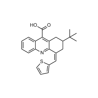 2-(Tert-butyl)-4-(thiophen-2-ylmethylene)-1,2,3,4-tetrahydroacridine-9-carboxylic acid