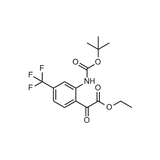 Ethyl 2-(2-((tert-butoxycarbonyl)amino)-4-(trifluoromethyl)phenyl)-2-oxoacetate