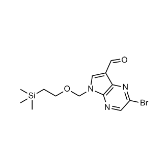 2-Bromo-5-((2-(trimethylsilyl)ethoxy)methyl)-5H-pyrrolo[2,3-b]pyrazine-7-carbaldehyde