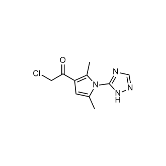 2-Chloro-1-(2,5-dimethyl-1-(1H-1,2,4-triazol-5-yl)-1H-pyrrol-3-yl)ethan-1-one
